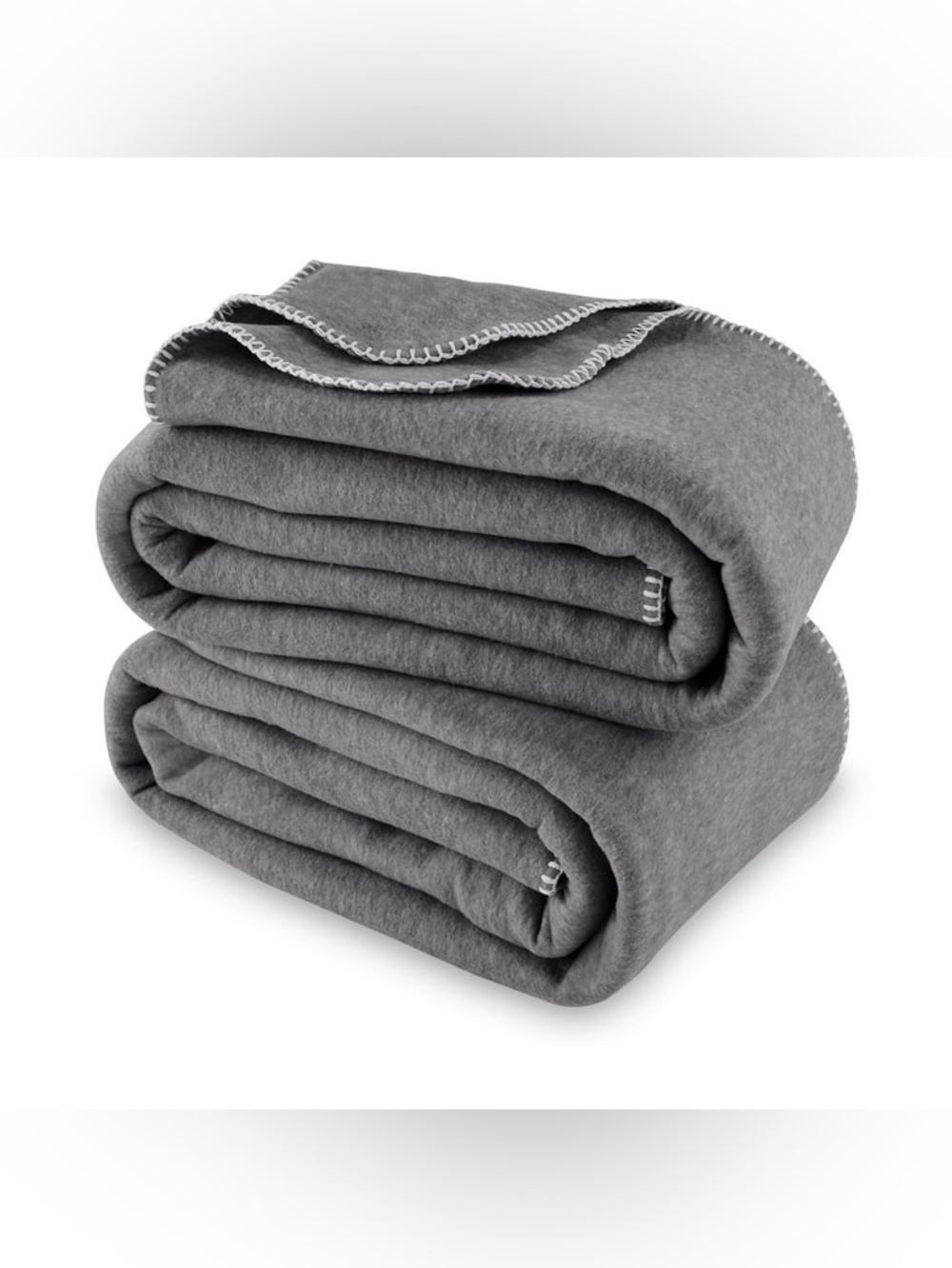 🆕 2-Pack Mainstays Super Soft Greystone Fleece Bed Blanket, Full / Queen